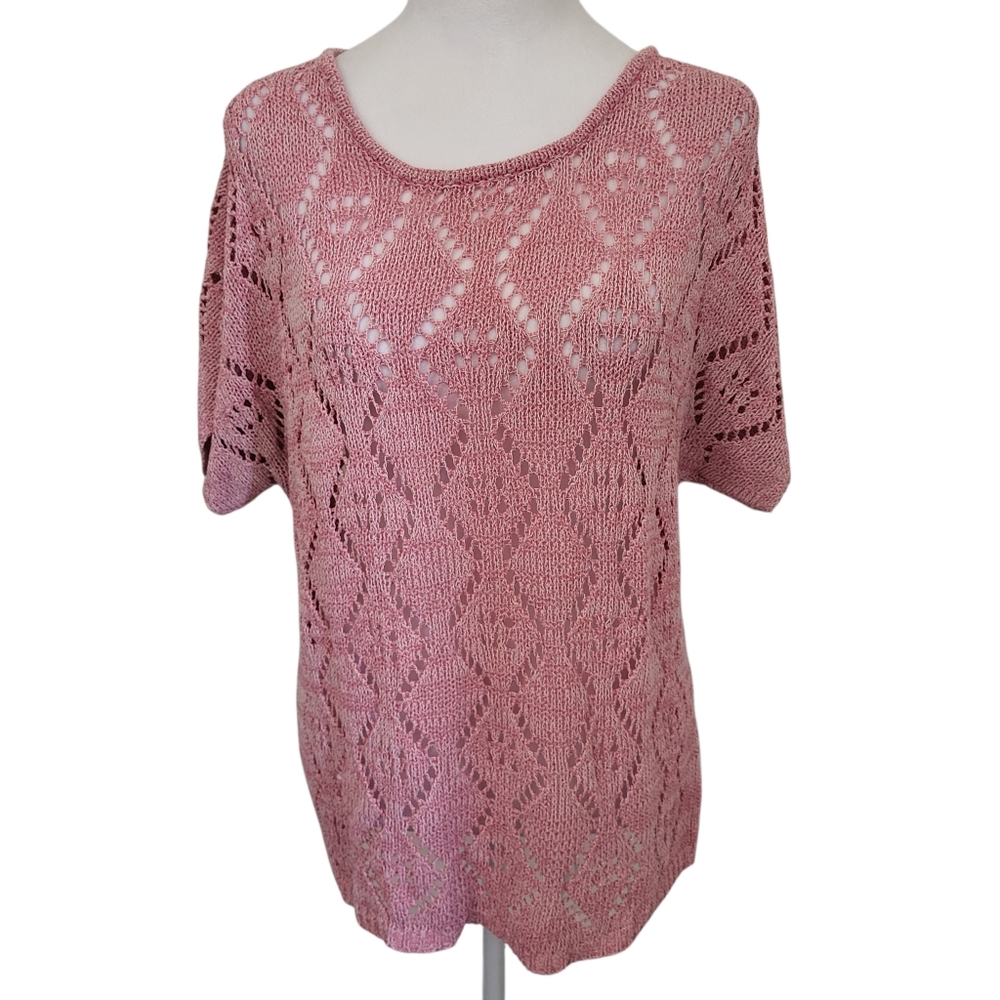 Leo & Nicole Sweater Pink sz L